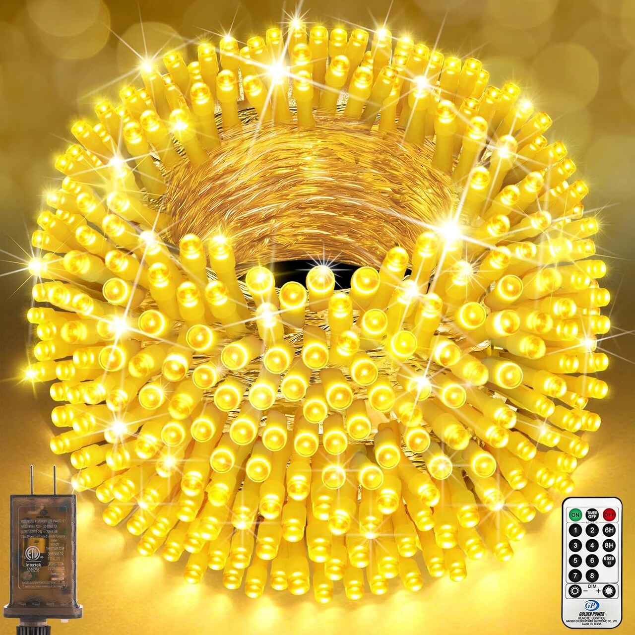403FT 1000 LED Christmas Lights Outdoor & Indoor – Plug-in Fairy String Lights with 8 Modes, Timer, Dimmable, Waterproof for Xmas Tree, Palm Tree, Patio, Yard, Wedding & Party Decorations (Warm White)